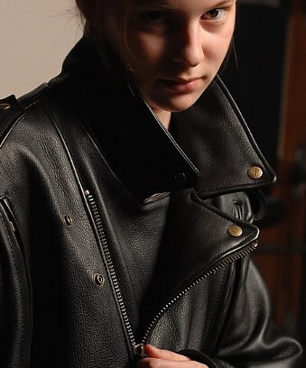 Women's Leather Motorcycle Jacket