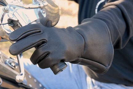 Leather Gauntlet Gloves